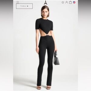 MANIERE DE VOIR Knitted Backless Jumpsuit size small
